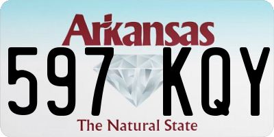 AR license plate 597KQY