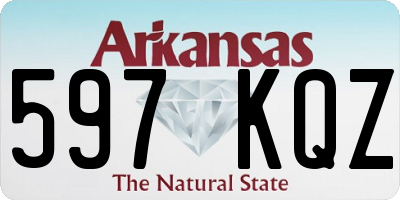 AR license plate 597KQZ