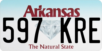 AR license plate 597KRE