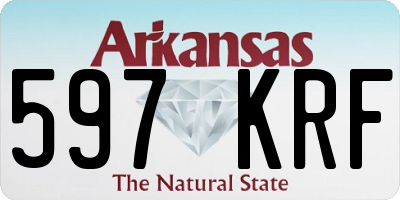 AR license plate 597KRF