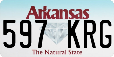AR license plate 597KRG