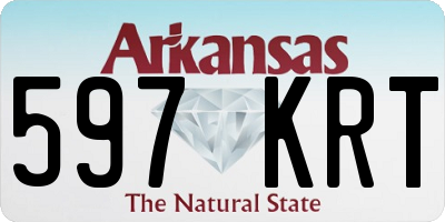 AR license plate 597KRT