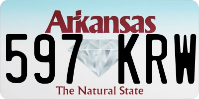 AR license plate 597KRW