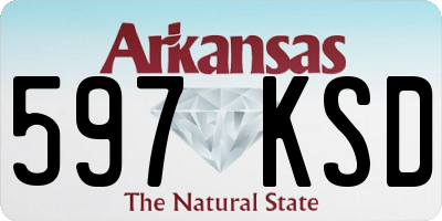 AR license plate 597KSD