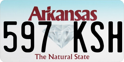 AR license plate 597KSH