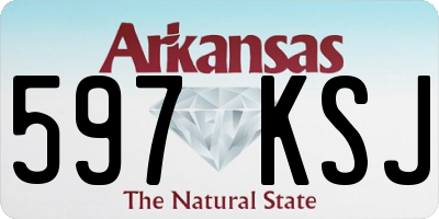 AR license plate 597KSJ