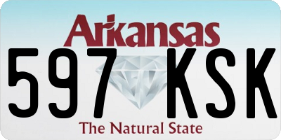 AR license plate 597KSK