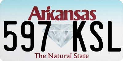 AR license plate 597KSL
