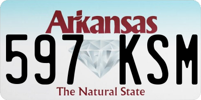 AR license plate 597KSM