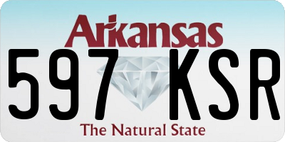 AR license plate 597KSR