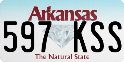 AR license plate 597KSS