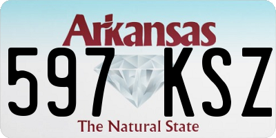 AR license plate 597KSZ