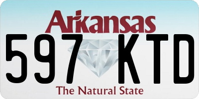 AR license plate 597KTD