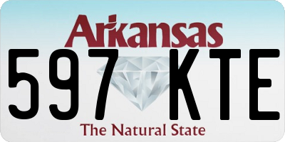 AR license plate 597KTE
