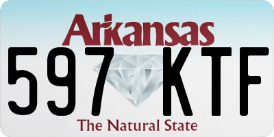 AR license plate 597KTF