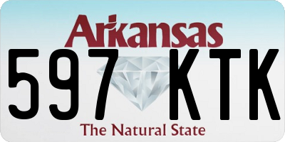AR license plate 597KTK