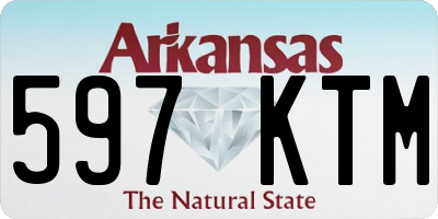 AR license plate 597KTM