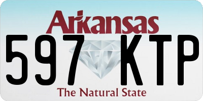 AR license plate 597KTP