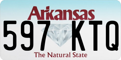 AR license plate 597KTQ