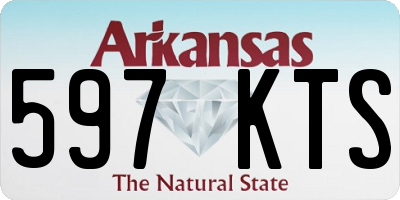 AR license plate 597KTS