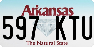 AR license plate 597KTU