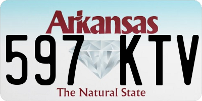 AR license plate 597KTV