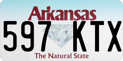 AR license plate 597KTX
