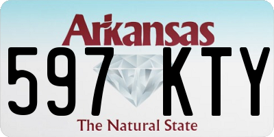 AR license plate 597KTY
