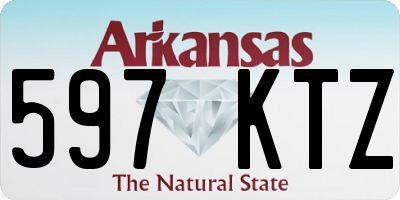 AR license plate 597KTZ