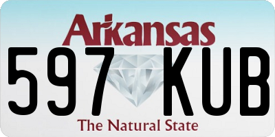 AR license plate 597KUB