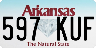 AR license plate 597KUF