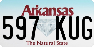 AR license plate 597KUG