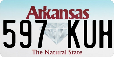 AR license plate 597KUH