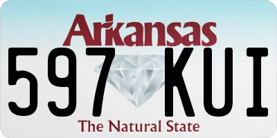 AR license plate 597KUI