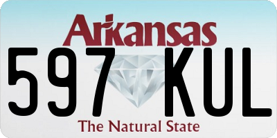 AR license plate 597KUL