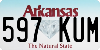 AR license plate 597KUM
