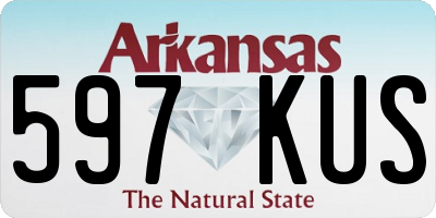 AR license plate 597KUS
