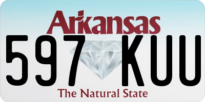 AR license plate 597KUU