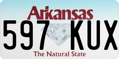 AR license plate 597KUX