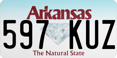 AR license plate 597KUZ