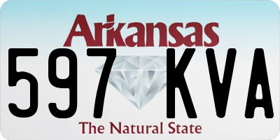 AR license plate 597KVA
