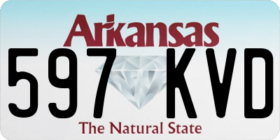 AR license plate 597KVD