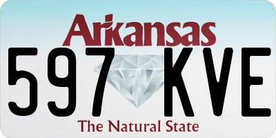 AR license plate 597KVE