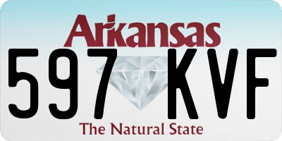 AR license plate 597KVF