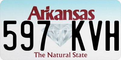 AR license plate 597KVH