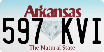 AR license plate 597KVI