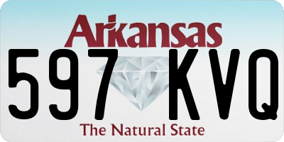 AR license plate 597KVQ