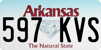 AR license plate 597KVS