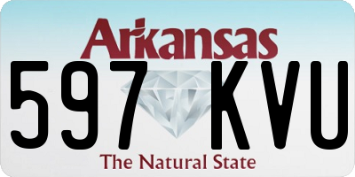 AR license plate 597KVU
