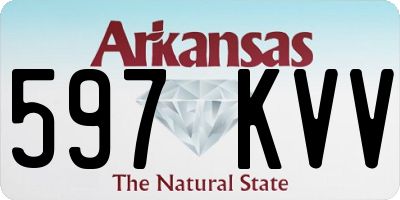 AR license plate 597KVV